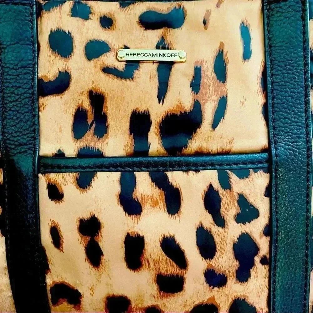 Rebecca Minkoff Marissa Leopard Nylon Diaper Bag